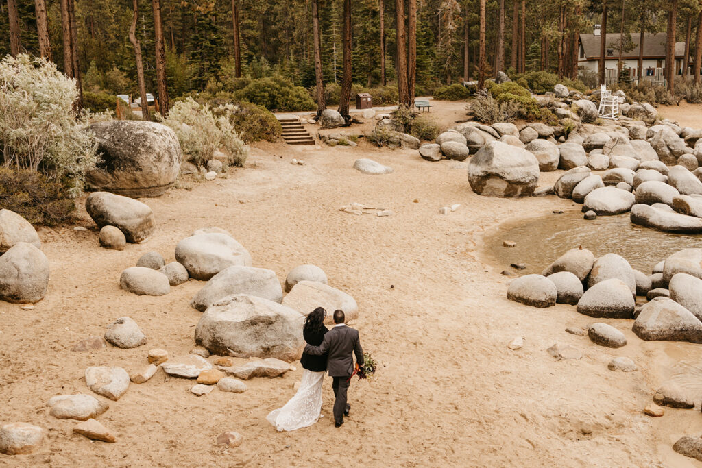 Sand Harbor State Park Elopement in Lake Tahoe, California | Photographed by Dani Rawson Photography, A Tahoe-base photographer