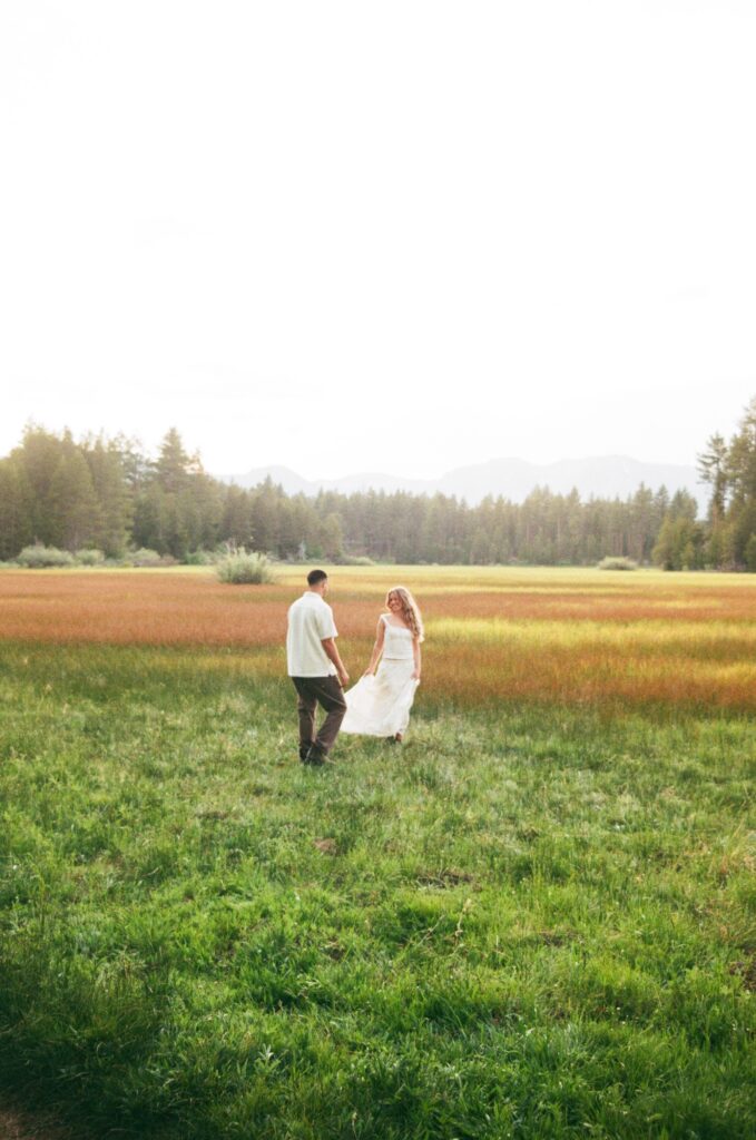 Film photography by Dani Rawson Photo during an engagement session near baldwin beach south lake tahoe